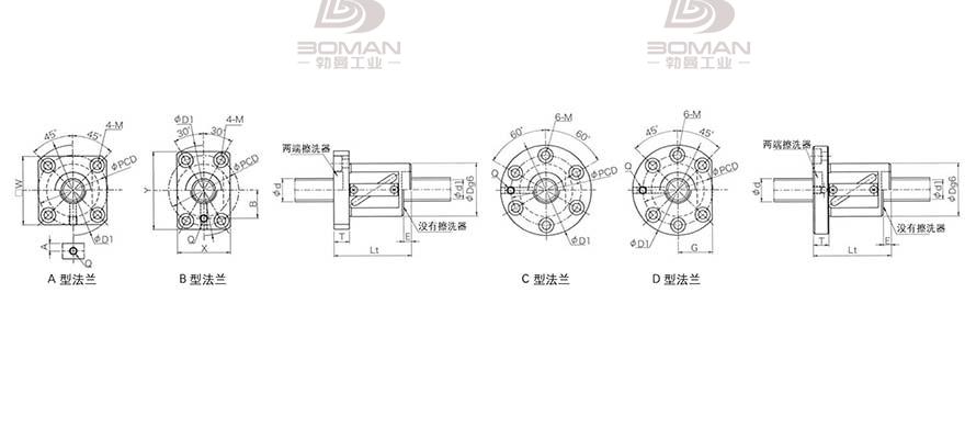 KURODA GR2510DS-BALR 黑田丝杆替换尺寸图片视频