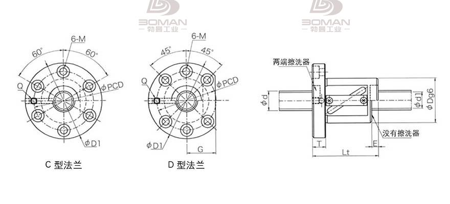 KURODA GR3208ES-DALR 黑田精工丝杆规格说明