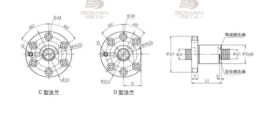 KURODA GD1605JT-CDPR 日本黑田滚珠丝杠型号规格