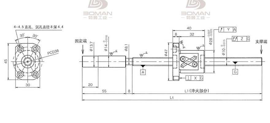 KURODA GG1010AS-BAPR-0455A 日本黑田丝杆是什么材料