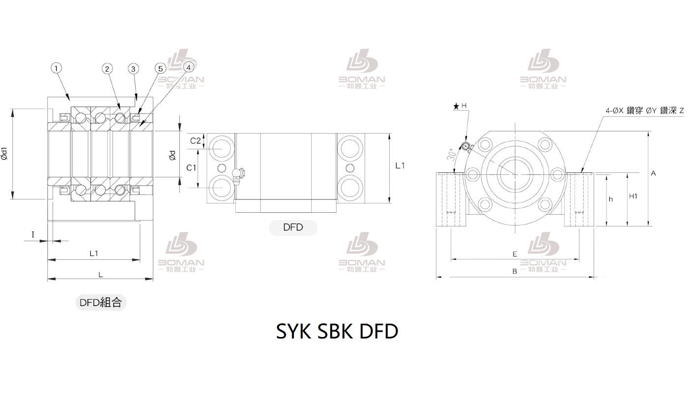 SYK MBCE10-DP 丝杆支撑座syk