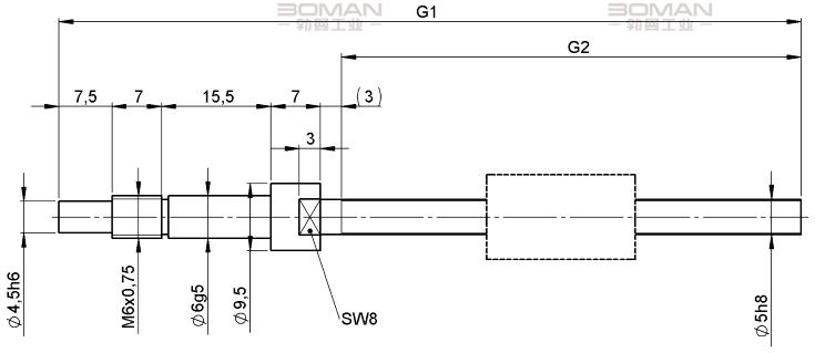 STEINMEYER施坦梅尔 1214/0,5.8.110.168 施坦梅尔滚珠丝杆结构图