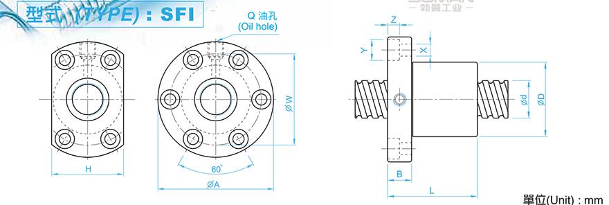 TBI SFI02504-4 滚珠TBI螺旋丝杆规格