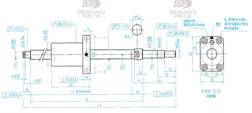 TBI XSVR01210B1DGC5-380-P1 tbi滚珠丝杆结构