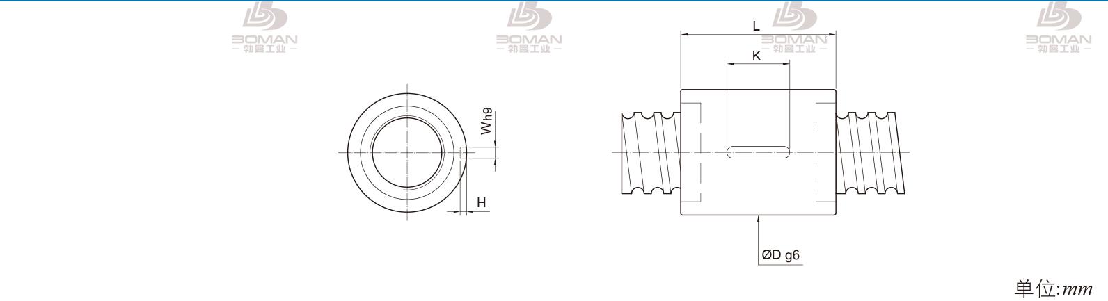 PMI RSIC5012-4 PMI TBI研磨级滚珠丝杆