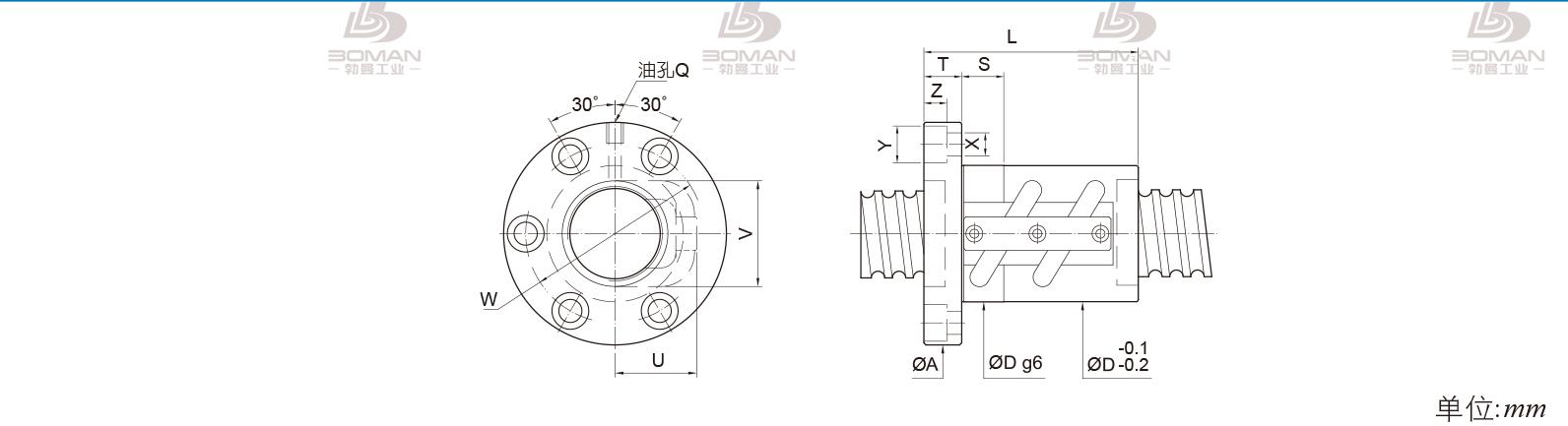 PMI FSVC3205-3 PMI转造级滚珠丝杠型号说明